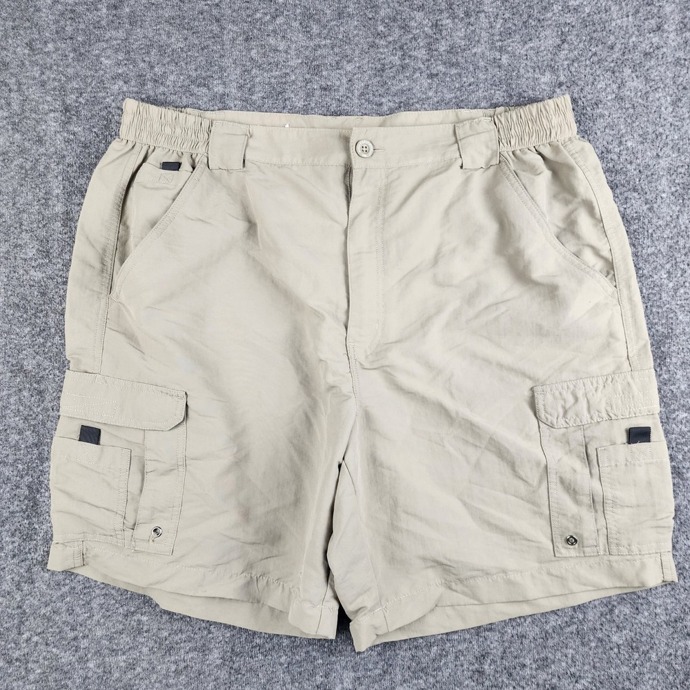 Worldwide Sportsman Cargo‎ Shorts Mens 40 Khaki Tan Fishing Hiking 616WW31610B